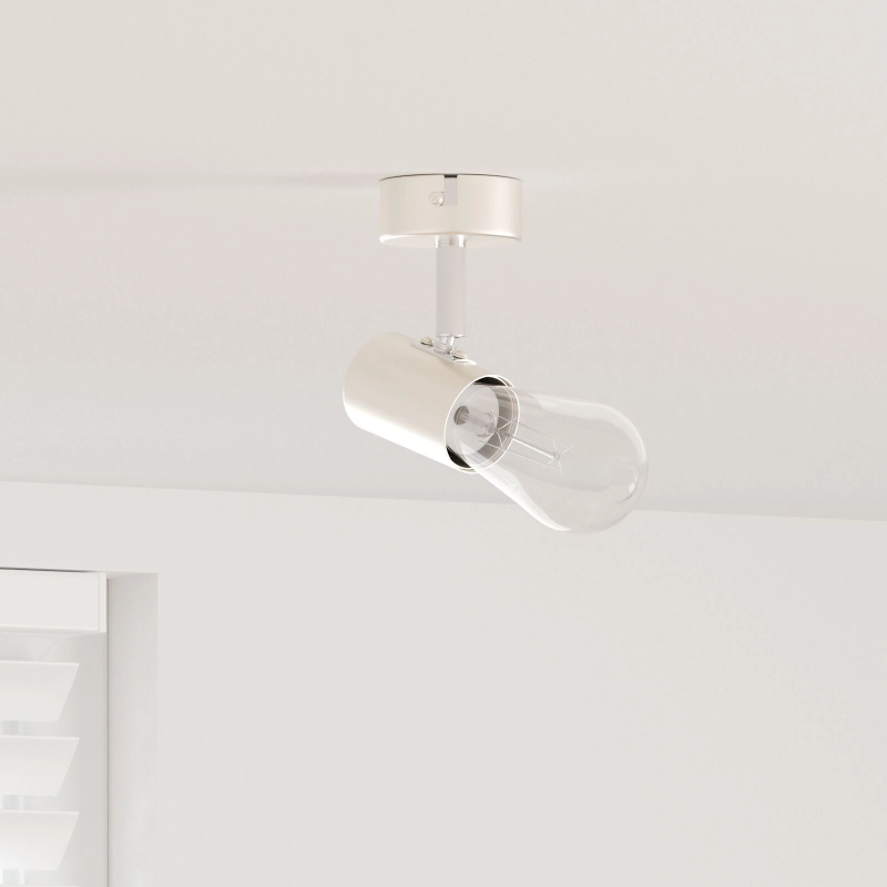 vidaXL Griestu prožektors Niķelis 6,5 x 6 x 11,5 cm Metāla