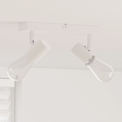 vidaXL Griestu prožektors Balts 26 x 6,5 x 11,5 cm Metāla