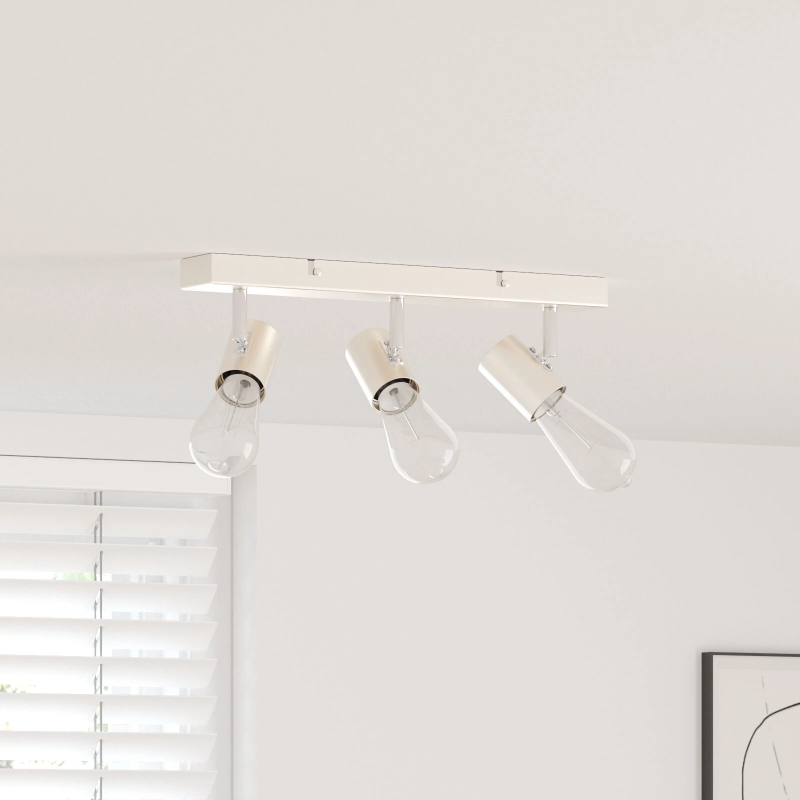 vidaXL Griestu prožektors Niķelis 38 x 6,5 x 11,5 cm Metāla