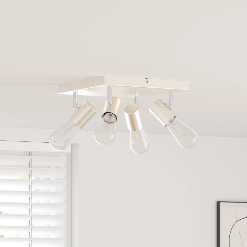 vidaXL Griestu prožektors Niķelis 26,5 x 26 x 11,5 cm Metāla