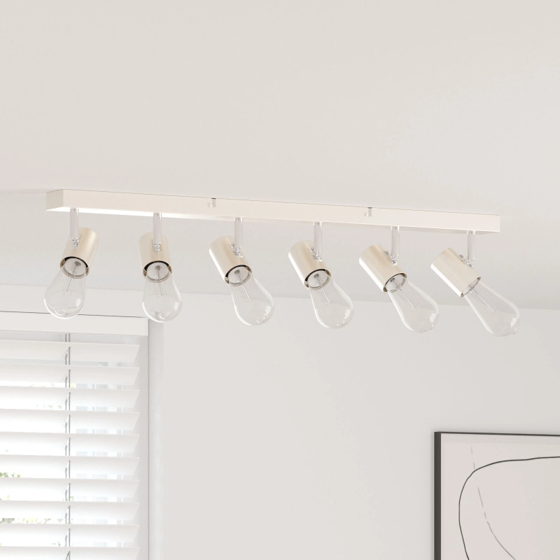 vidaXL Griestu prožektors Niķelis 73 x 6,5 x 11,5 cm Metāla