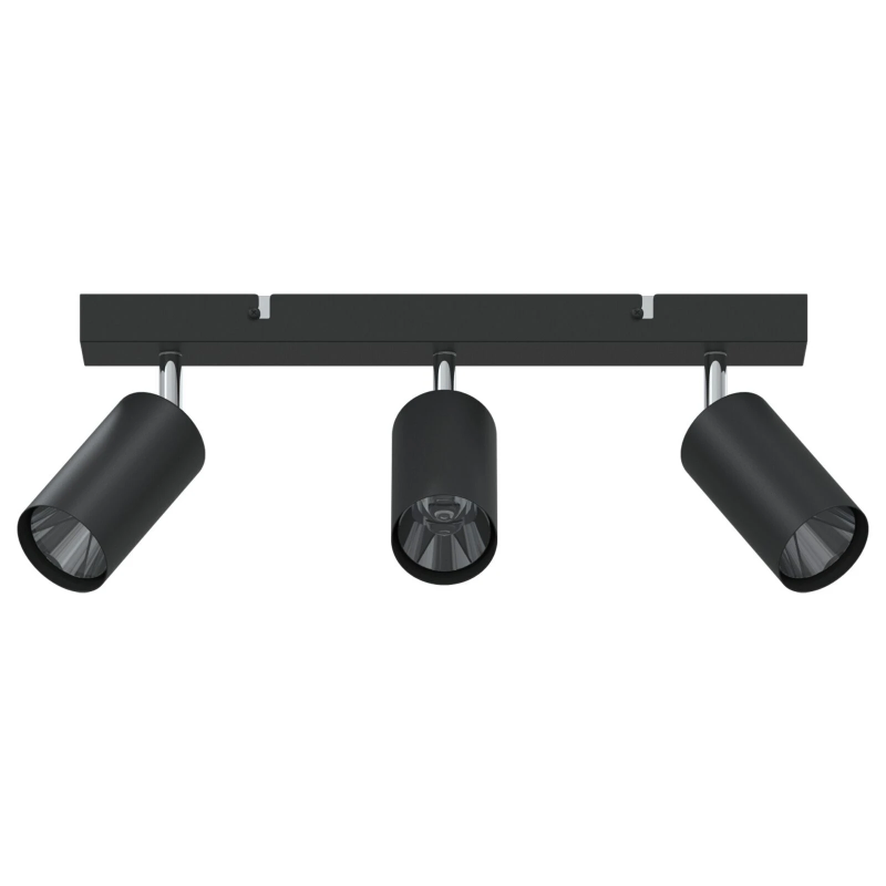 vidaXL Griestu prožektors Melna 38 x 5,5 x 16,5 cm Metāla