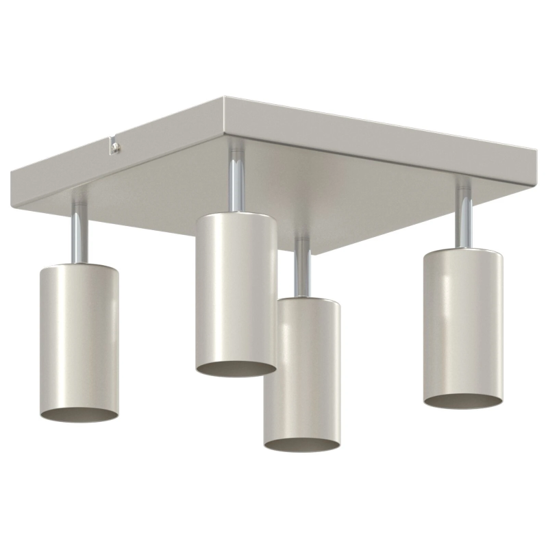 vidaXL Griestu prožektors Niķelis 26 x 26 x 16,5 cm Metāla