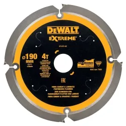 DeWALT Zāģripa šķiedru plākšņu materiāliem 190x30mm x4T