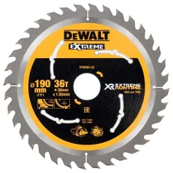 DeWALT Zāģripa XR EXTREME 190mm x 30mm 36T CSB