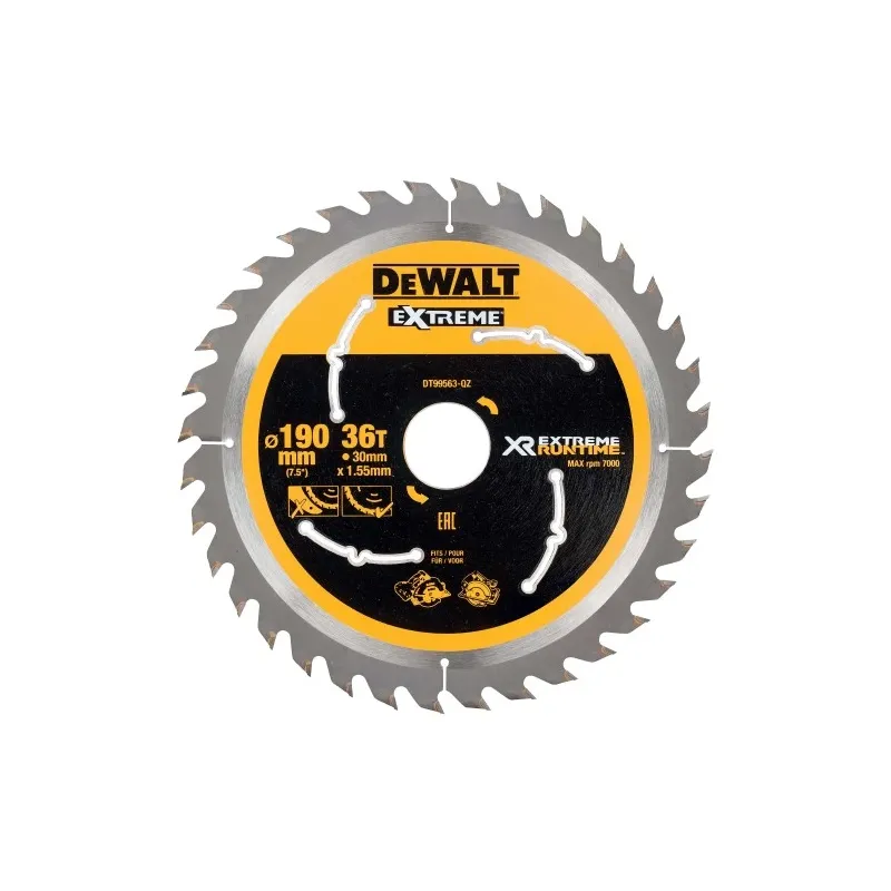 DeWALT Zāģripa XR EXTREME 190mm x 30mm 36T CSB