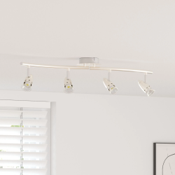 vidaXL Griestu prožektors Niķelis 27 x 10 x 12 cm Metāla