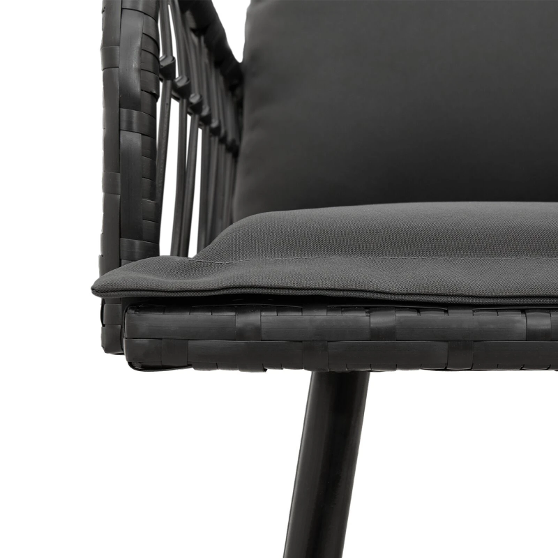 vidaXL Dīvāns ar spilvenu Pelēka 61.5 x 123 x 82cm Metāla