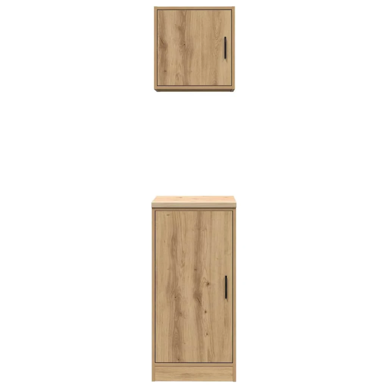 vidaXL garāžas skapji, 2 gab., artisano ąžuolo, inženierijas koks