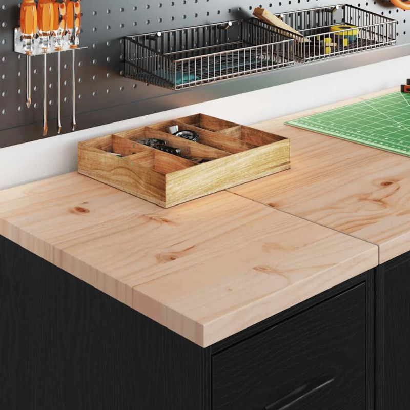 vidaXL garāžas skapji, 2 gab., melna, inženierijas koks