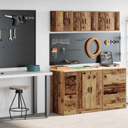 vidaXL garāžas skapji, 2 gab., veci dēļi, inženierijas koks