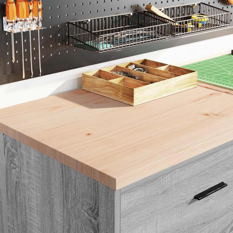 vidaXL garāžas skapji, 2gab., pelēka ozolkoka krāsa, inženierijas koks