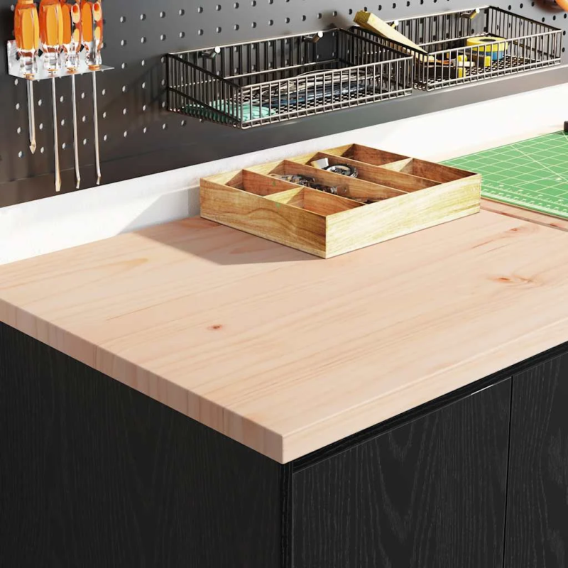 vidaXL garāžas skapji, 6 gab., melna, inženierijas koks