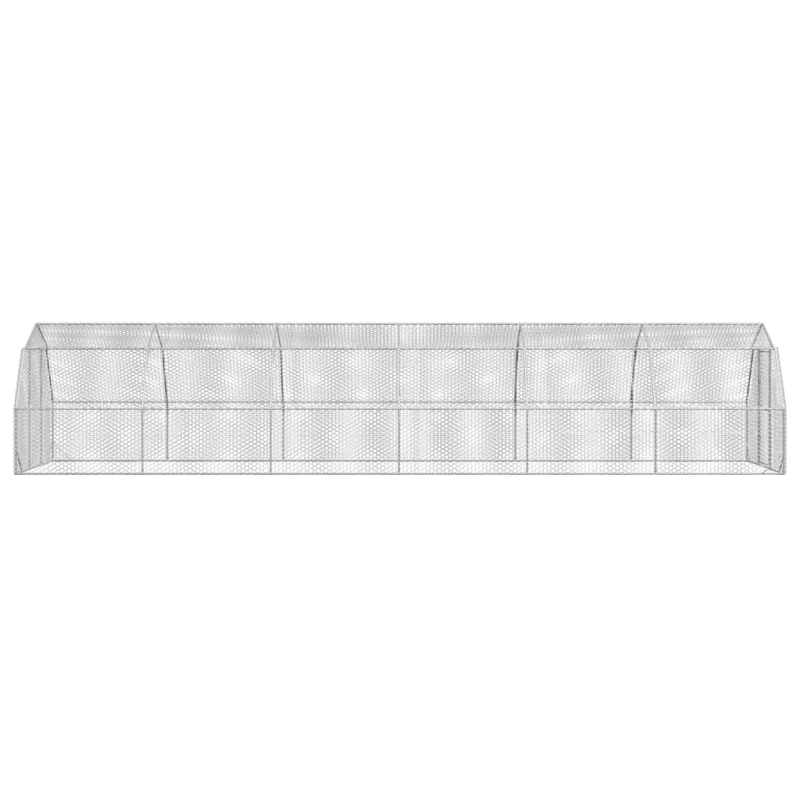 vidaXL vistas skrējiens, 2,5x12x2,25 m, cinkots tērauds