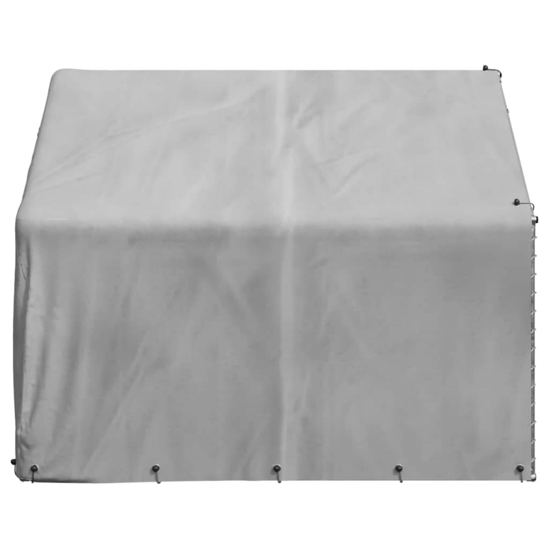 vidaXL āra suņu voljērs ar pārsegu, 2x2x1,5 m, cinkots tērauds