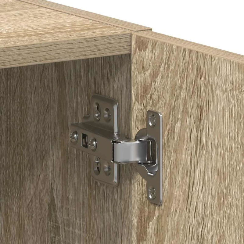 vidaXL veļasmašīnas plaukts, koka, 64x24x190 cm, inženierijas koks