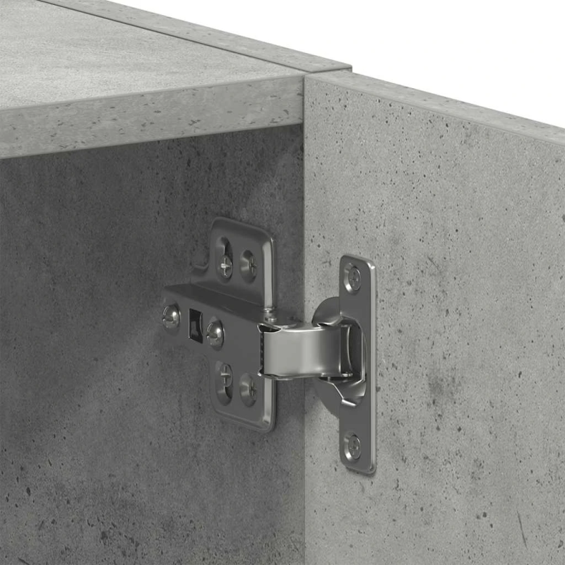 vidaXL veļasmašīnas plaukts, pelēks, 64x24x190 cm, inženierijas koks