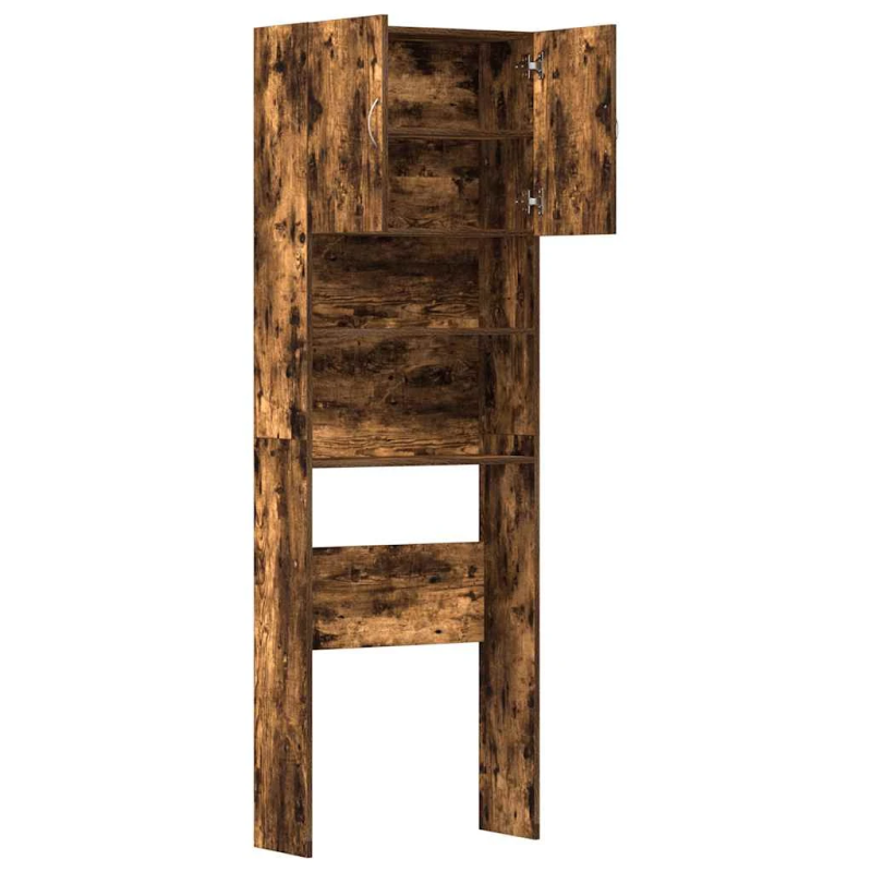 vidaXL veļasmašīnas plaukts, ozola, 64x24x190 cm, inženierijas koks