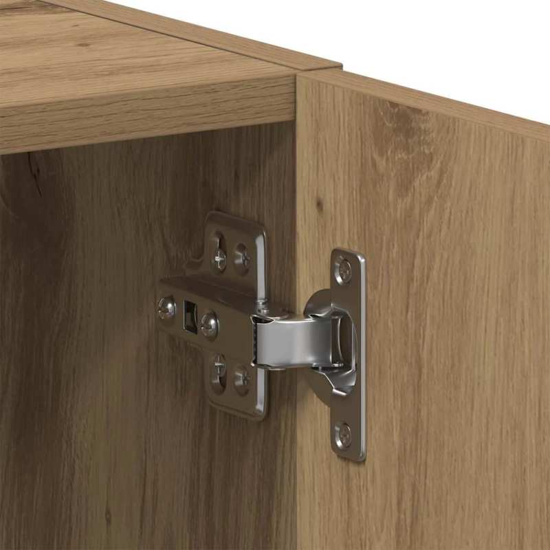 vidaXL veļasmašīnas plaukts, ozola, 64x24x190 cm, inženierijas koks