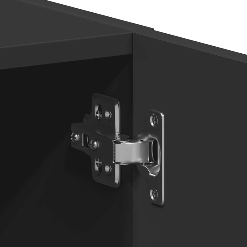 vidaXL Veļas mašīnas skapis Melns 64x24x190 cm Engineered Wood