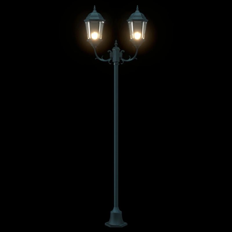 vidaXL Dārza gaisma Vintāža pulēta zaļa 68 x 20 x 235 cm