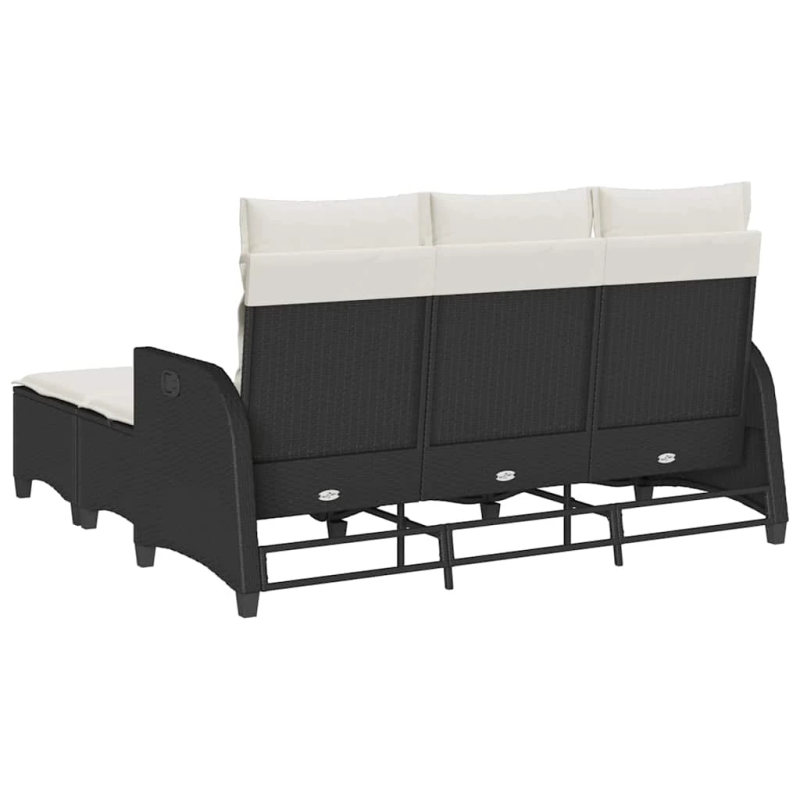 vidaXL 3-daļīgs dārza dīvānu komplekts ar matračiem L-veida