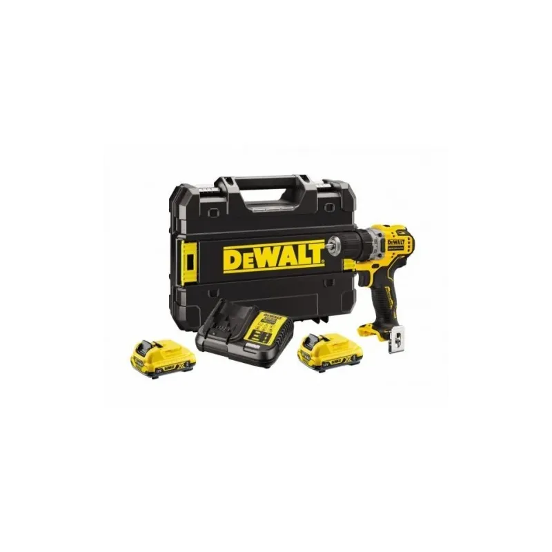 Akumulatora skrūvgriezējs - urbis ar bateriju Dewalt DCD701D2-QW, 10.8 - 12 V, 2 Ah