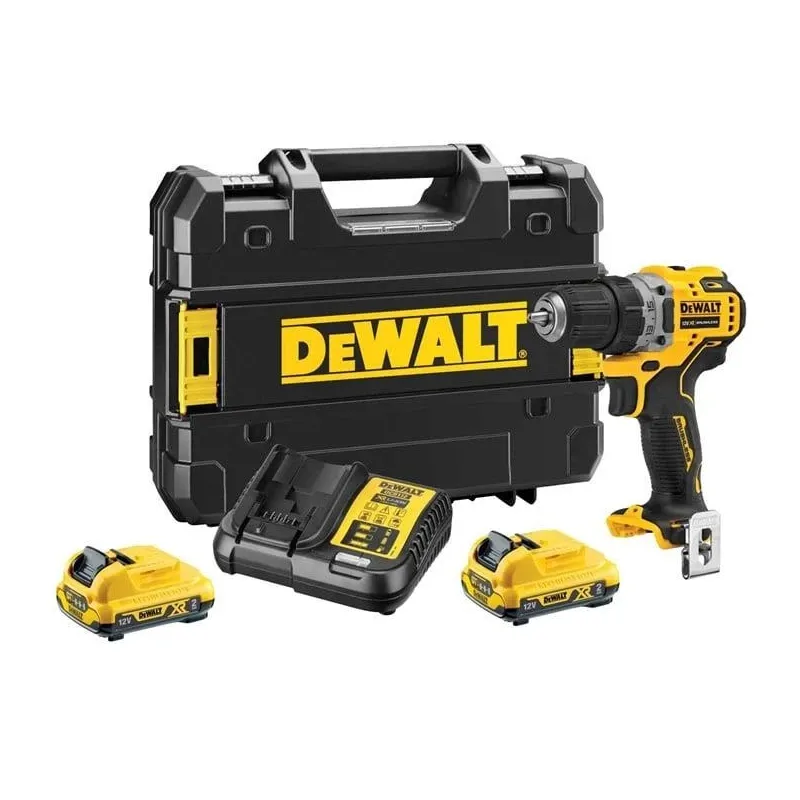 Akumulatora skrūvgriezējs - urbis ar bateriju Dewalt DCD701D2-QW, 10.8 - 12 V, 2 Ah