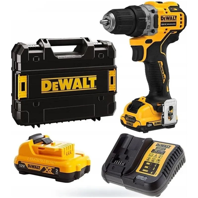 Akumulatora skrūvgriezējs - urbis ar bateriju Dewalt DCD701D2-QW, 10.8 - 12 V, 2 Ah