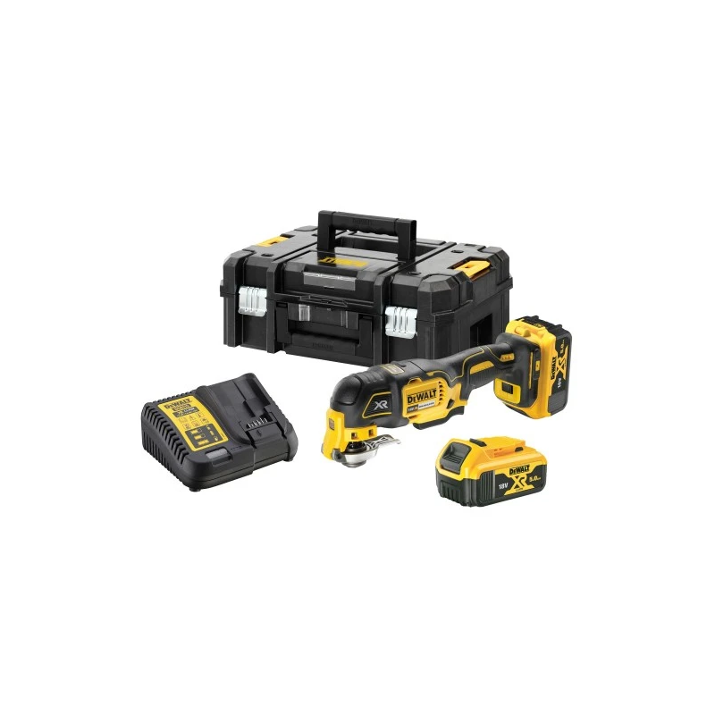 DeWALT Multifunkcionāls zāģis 18V, 300W, 2x5Ah akumulatoriem
