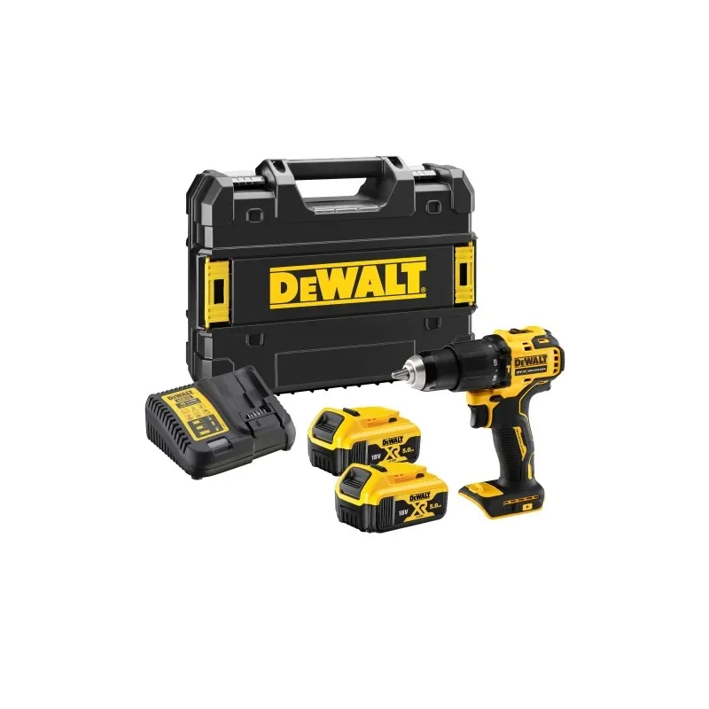 Triecienurbjmašīnas ar bateriju Dewalt DCD709P2T-QW, 18 V, 5 Ah