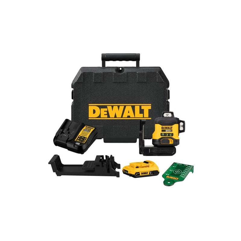 DeWALT Multilīniju lāzeris 18V 3x360 1 X 2Ah zaļs