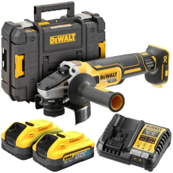 DeWALT Leņķa slīpmašīna 125mm 18V PS 2x5Ah