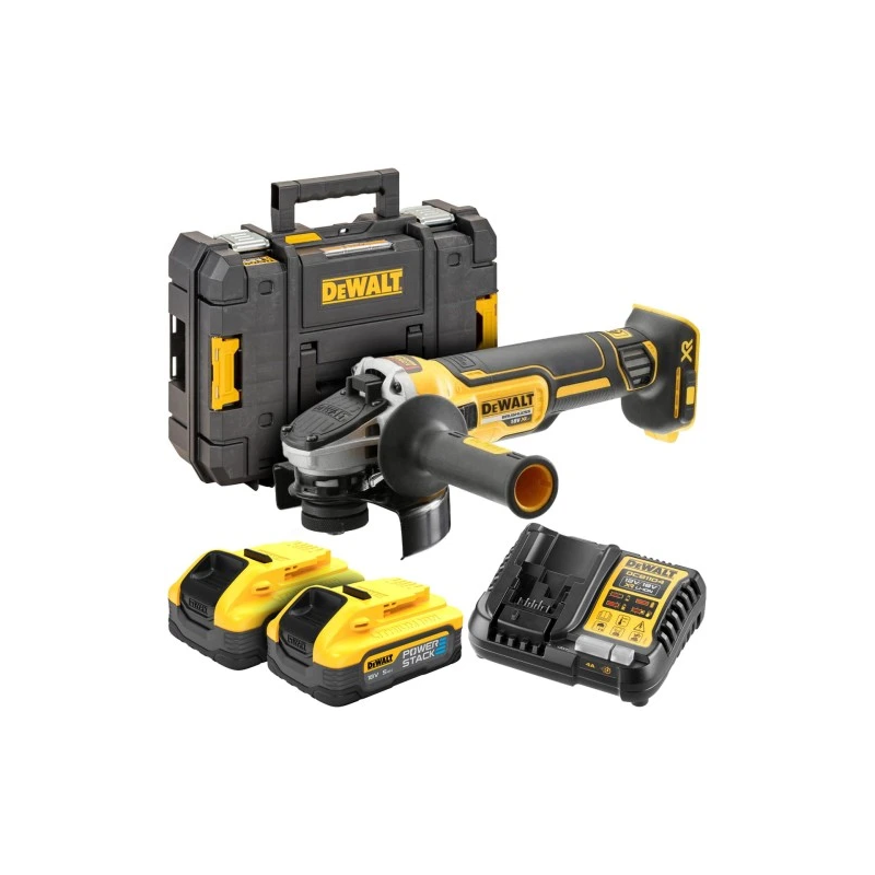 DeWALT Leņķa slīpmašīna 125mm 18V PS 2x5Ah