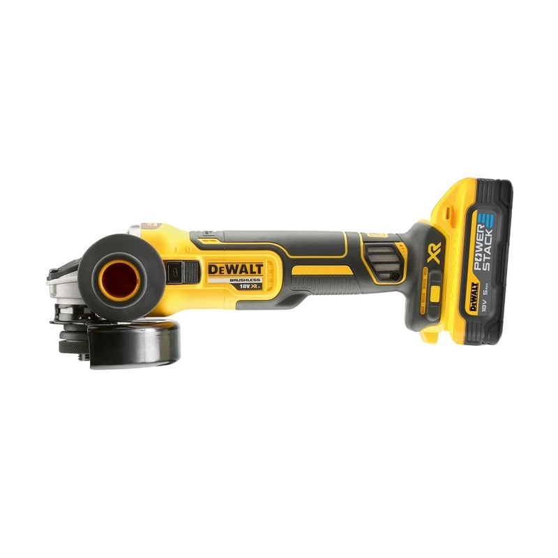 DeWALT Leņķa slīpmašīna 125mm 18V PS 2x5Ah