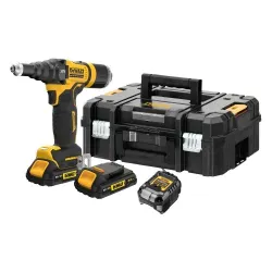 DeWALT Kniedēšanas pistole 4.8mm 18V 2x2Ah TSTAK