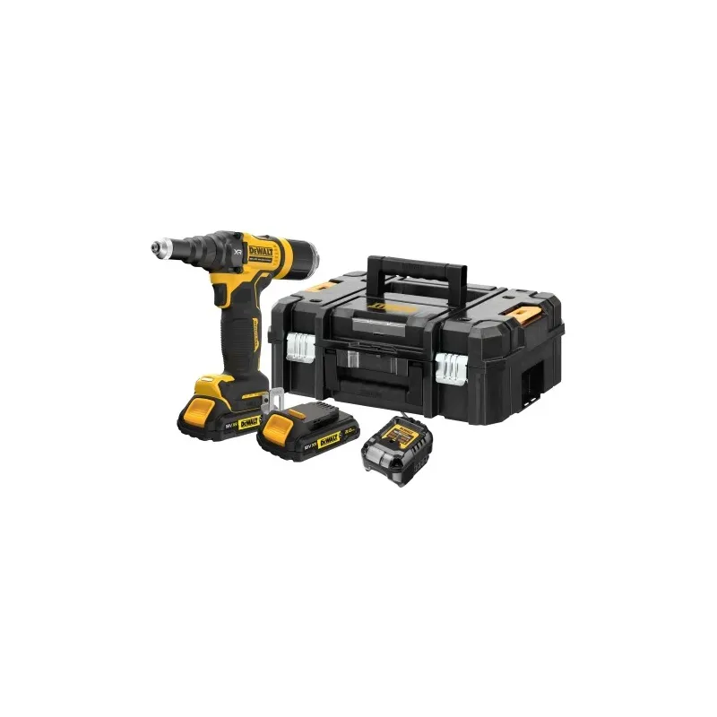 DeWALT Kniedēšanas pistole 4.8mm 18V 2x2Ah TSTAK