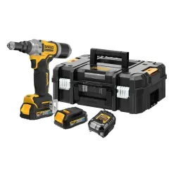 DeWALT Kniedēšanas pistole 6.4mm 18V PS 2x1.7Ah TSTAK