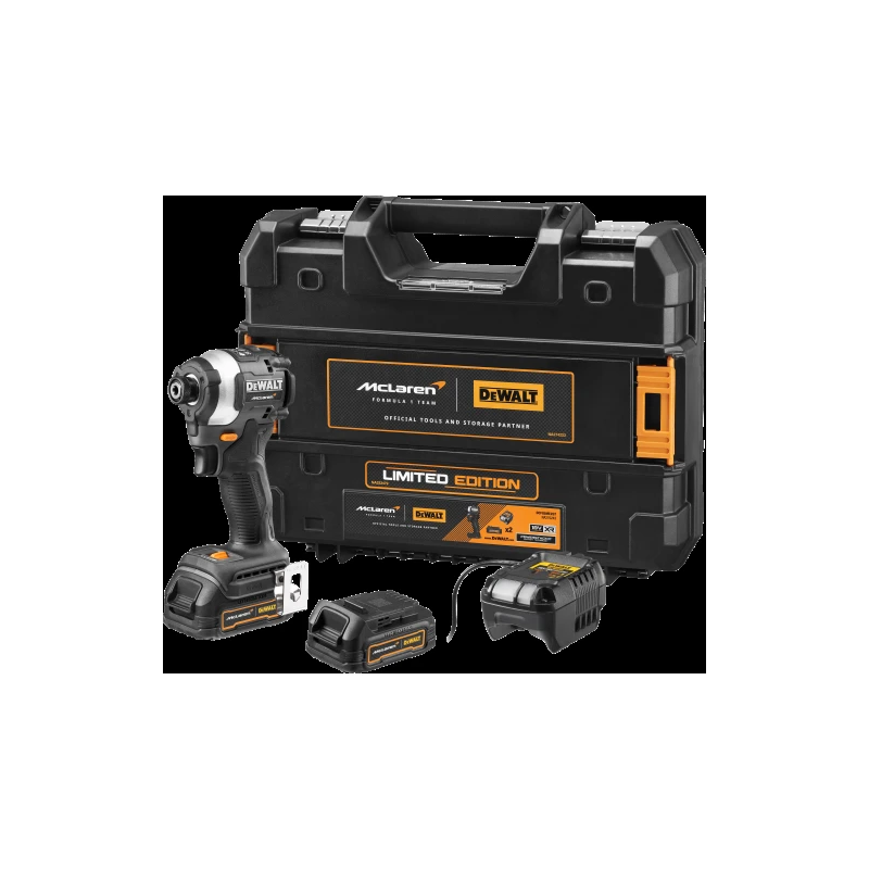 DeWALT McLaren Impulsa skrūvgriezis 18V PS 2X1.7Ah TSTAK