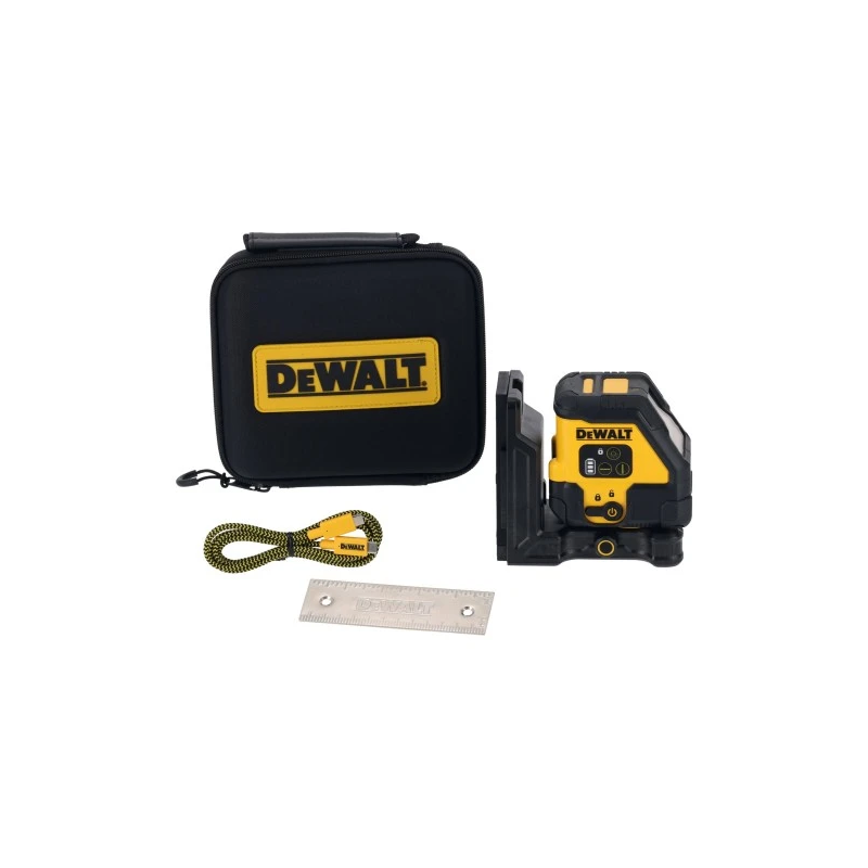 DeWALT Krustlīniju lāzera līmeņrādis USB sarkans