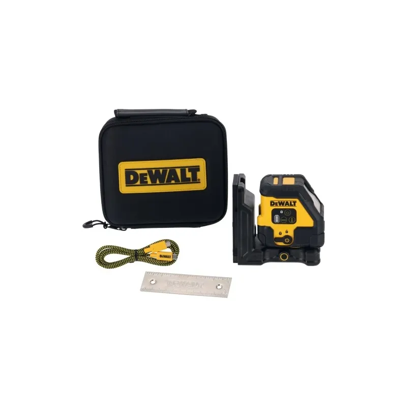 DeWALT Krustlīniju lāzera līmeņrādis USB sarkans