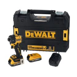 DeWALT Hidrauliskais impulsa skrūvgriezis 18V 1-4" ,6.35mm, PS 2x1.7Ah TSTAK