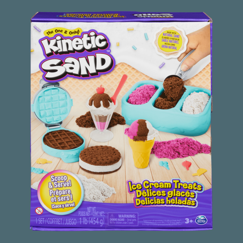 KINETIC SAND Rotaļu komplekts Saldējuma kārumi ,bez smaržas,