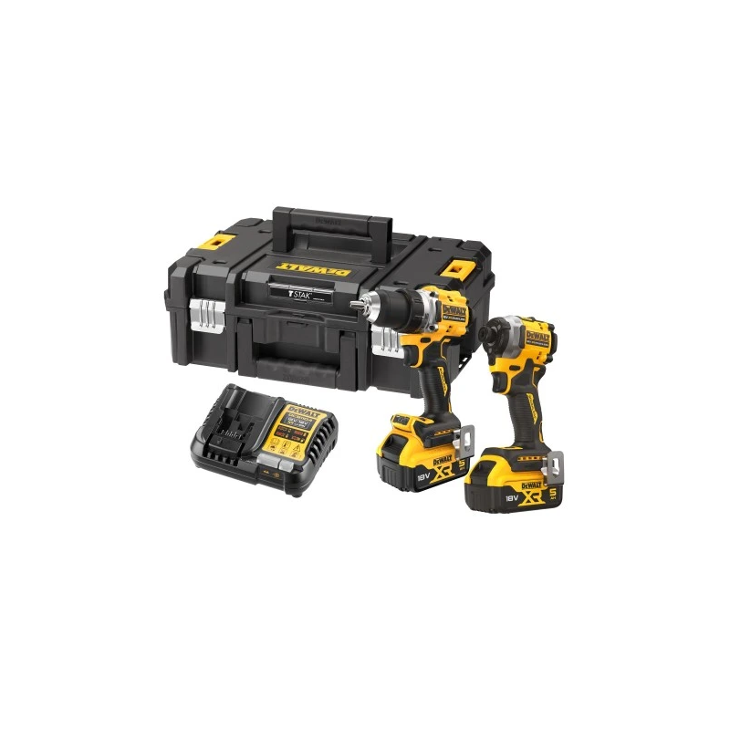 DeWALT 2 instrumentu komplekts 18V 2X5Ah TSTAK