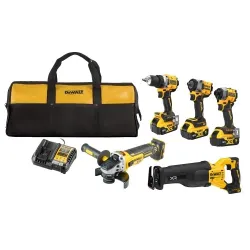 DeWALT 5 instrumentu komplekts 18V 3X5Ah
