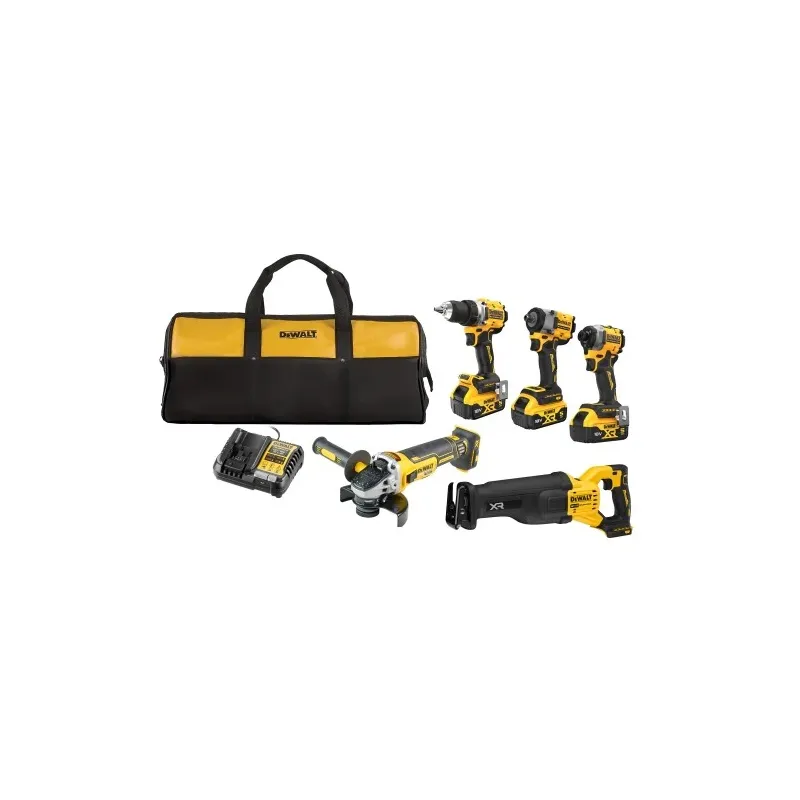 DeWALT 5 instrumentu komplekts 18V 3X5Ah