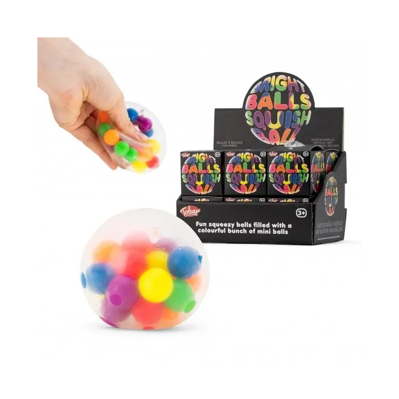 Išmanusis plastilinas Tobar Scrunchems Bright Ball, įvairių spalvų