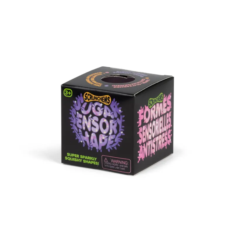 SCRUNCHEMS Antistresa rotaļlieta Mirdzošas sensorās figūras