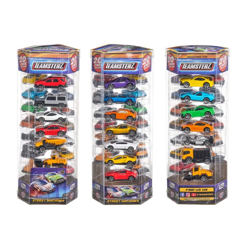 TEAMSTERZ Die-Cast automašīnu modeļu komplekts, 7 cm, 20 gab.