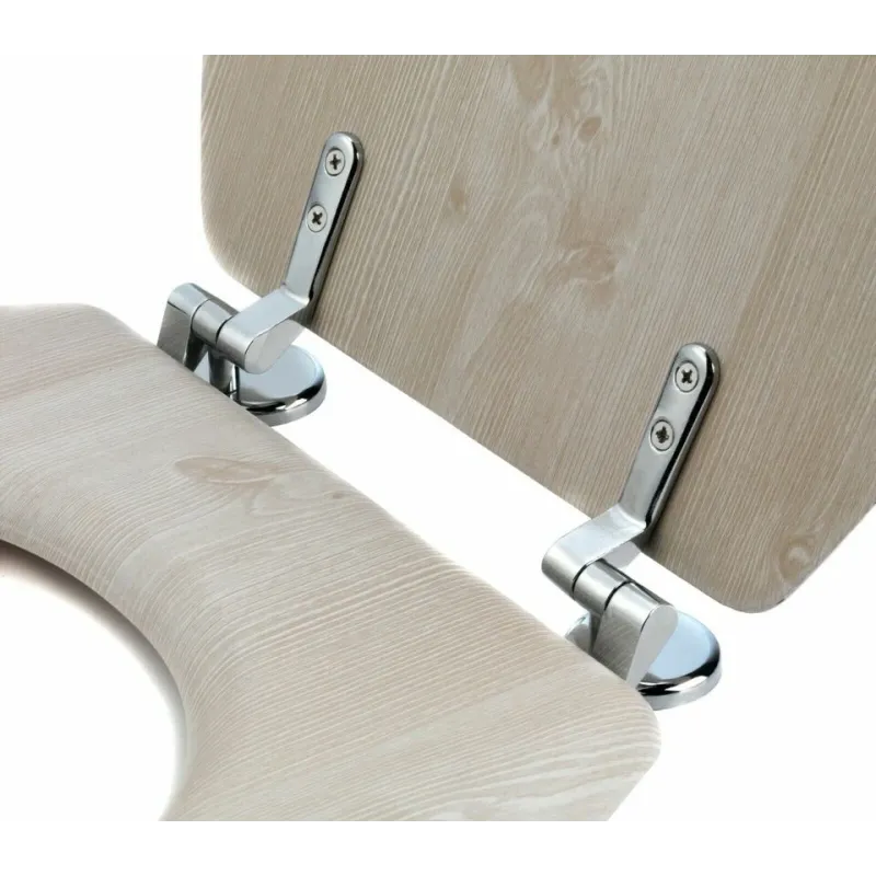 Beldray LA033710WOAKFEU7 Wooden MDF Toilet Seat - White Oak
